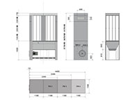 READY Sleeve Dust Collector Dimensions