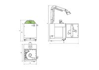 Grindex DF JET Self-Cleaning Extractor Dimensions
